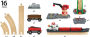 Alternative view 4 of Brio World Wooden Railway Train Set - Cargo Harbour Set