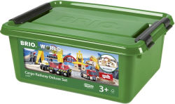 Alternative view 1 of BRIO World Wooden Railway Train Set Cargo Railway Deluxe Set
