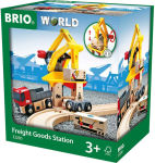 Alternative view 1 of BRIO World Wooden Railway Train Set Freight Goods Station