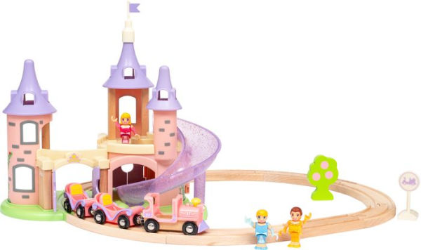BRIO World Wooden Railway Train Set Disney Princess Castle Set
