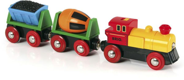 BRIO World Wooden Railway Train Set Battery Operated Action Train