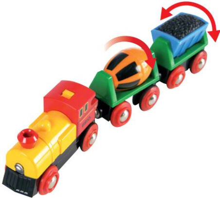 brio battery operated train and wagons