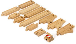 Alternative view 3 of BRIO World Wooden Railway Train Set Starter Track Pack