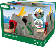 BRIO World Wooden Railway Train Set Adventure Tunnel