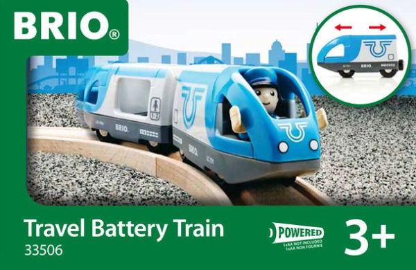 Brio World Wooden Railway Train Set - Travel Battery Train