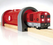 Alternative view 5 of BRIO World Wooden Railway Train Set Metro Railway Set