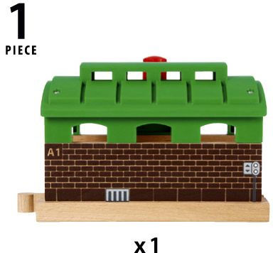 BRIO World Wooden Railway Train Set Train Garage