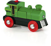 Alternative view 2 of BRIO World Wooden Railway Train Set Battery Powered Engine