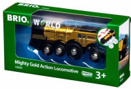Title: Brio World Wooden Railway Train Set - Mighty Golden Action Locomotive