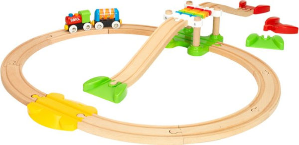 BRIO World Wooden Railway Train Set My First Railway Beginner Pack