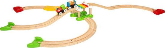 my first wooden train set