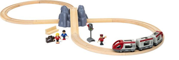 BRIO World Wooden Railway Train Set Railway Starter Set