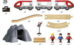 Alternative view 7 of BRIO World Wooden Railway Train Set Railway Starter Set