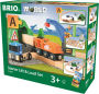 BRIO World Wooden Railway Train Set Starter Lift & Load Set