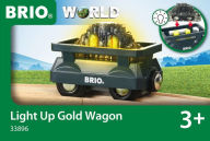 Title: Brio World Wooden Railway Train Set - Light Up Gold Wagon