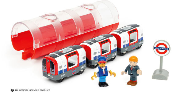BRIO World Wooden Railway Train Set London Underground Train