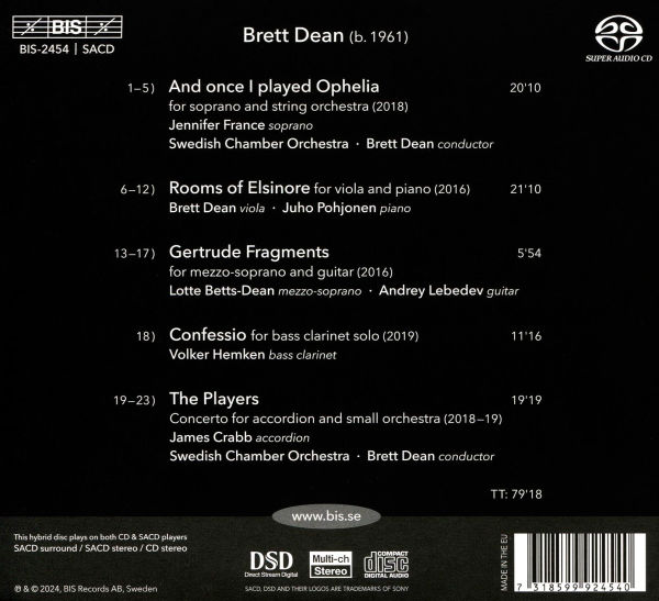 Brett Dean: Rooms of Elsinore