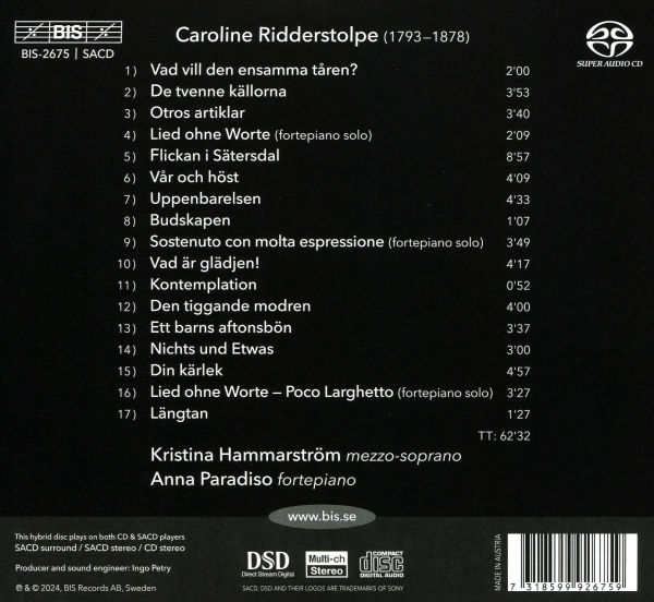 Caroline Ridderstolpe: Untold Tales