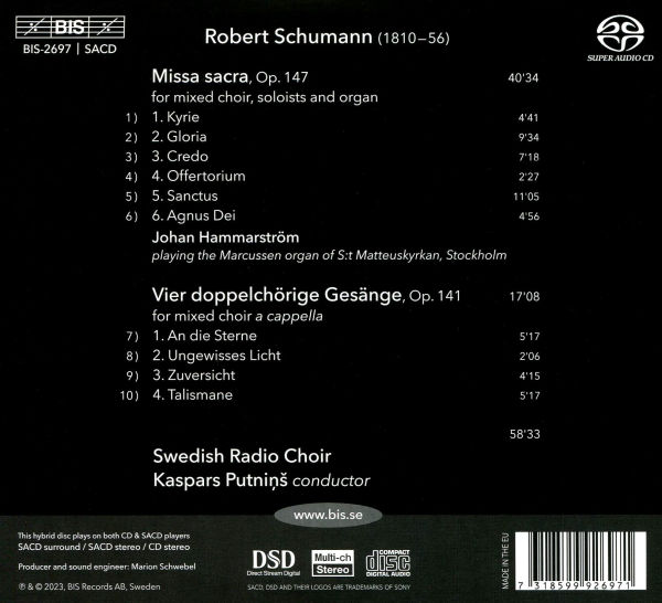 Schumann: Missa Sacra