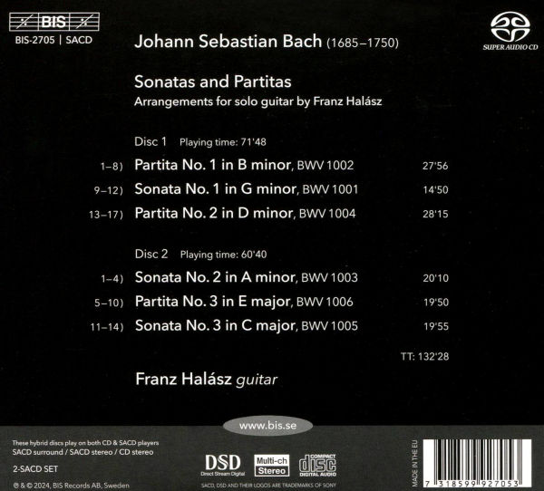 Bach: Sonatas & Partitas BWV 1001-1006