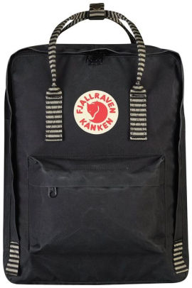 fjallraven kanken backpack black striped