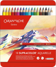 Supracolor Soft Water-Soluble Colored Pencils - 18 Assorted Colors