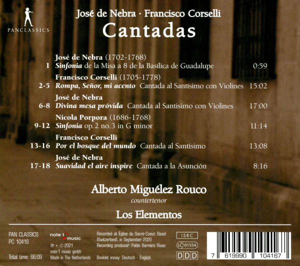 José de Nebra, Francisco Corselli: Cantadas