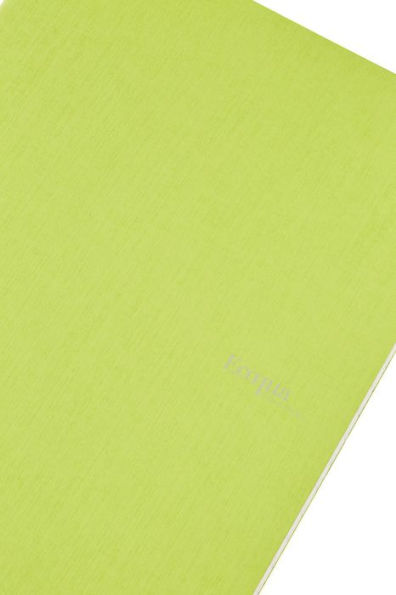 Ecoqua Original Notebook, A4, Staple-Bound, Dotted, Lime