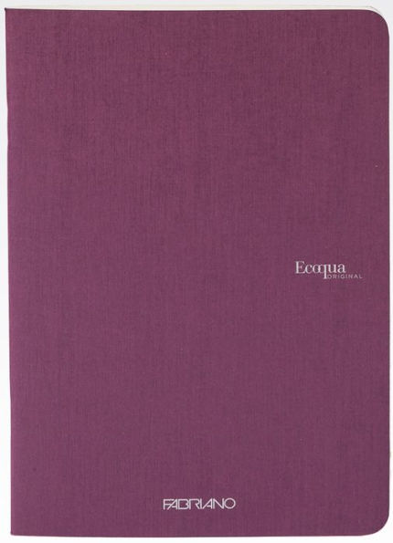 Ecoqua Original Notebook, A4, Staple-Bound, Dotted, Wine