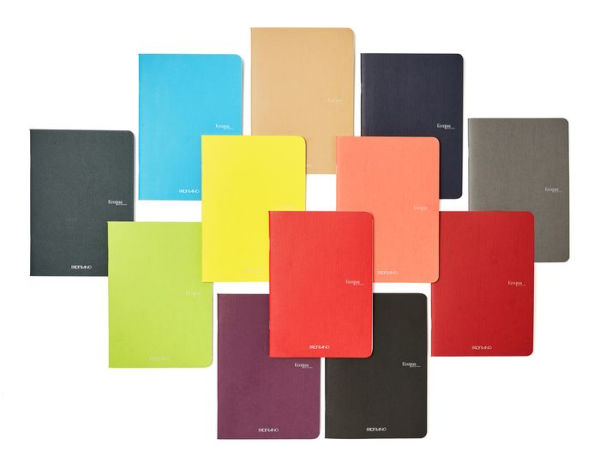 Ecoqua Original Notebook, A5, Staple-Bound, Dotted, Turquoise