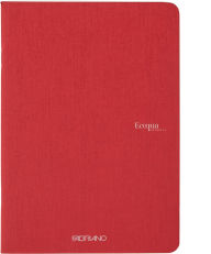 Title: Ecoqua Original Notebook, A4, Staple-Bound, Graph, Cherry