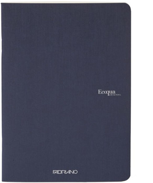 Ecoqua Original Notebook, A4, Staple-Bound, Graph, Navy