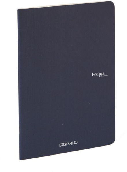 Ecoqua Original Notebook, A4, Staple-Bound, Graph, Navy