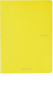 Title: Ecoqua Original Notebook, A4, Staple-Bound, Graph, Yellow
