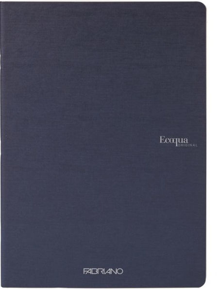 Ecoqua Original Notebook, A5, Staple-Bound, Graph, Navy