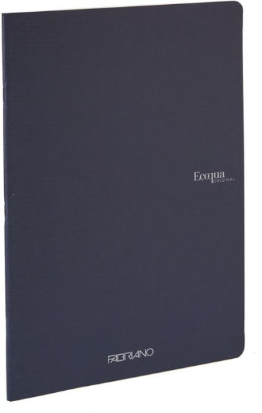 Ecoqua Original Notebook, A5, Staple-Bound, Graph, Navy