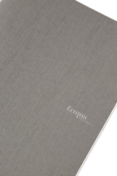 Ecoqua Original Notebook, A4, Staple-Bound, Lined, Grey