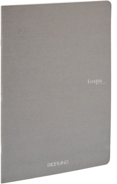 Ecoqua Original Notebook, A5, Staple-Bound, Lined, Grey