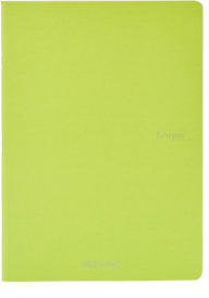 Title: Ecoqua Original Notebook, A5, Staple-Bound, Lined, Lime