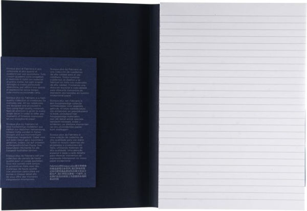 Ecoqua Plus Journal, A5, Glue-Bound, Lined, Navy