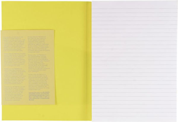 Ecoqua Plus Journal, A5, Glue-Bound, Lined, Yellow