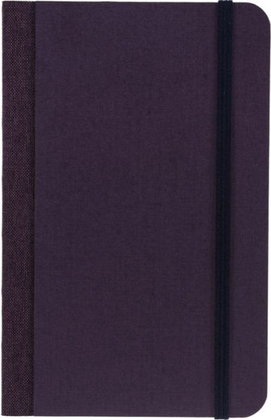 Ecoqua Plus Journal, 3.5 x 5.5, Fabric-Bound, Dotted, Wine