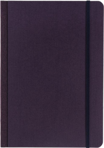 Ecoqua Plus Journal, A5, Fabric-Bound, Dotted, Wine