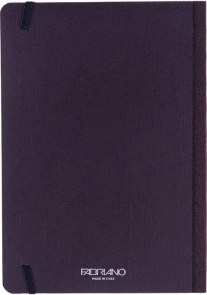 Ecoqua Plus Journal, A5, Fabric-Bound, Dotted, Wine
