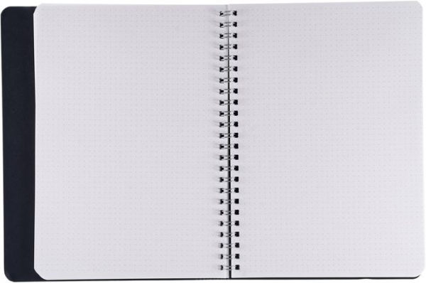 Ecoqua Plus Journal, A5, Hidden Spiral-Bound, Dotted