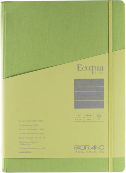 Ecoqua Plus Journal, A4, Hidden Spiral-Bound, Lined