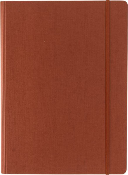 Ecoqua Plus Journal, A4, Hidden Spiral-Bound, Dotted, Red