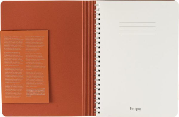 Ecoqua Plus Journal, A4, Hidden Spiral-Bound, Dotted, Red