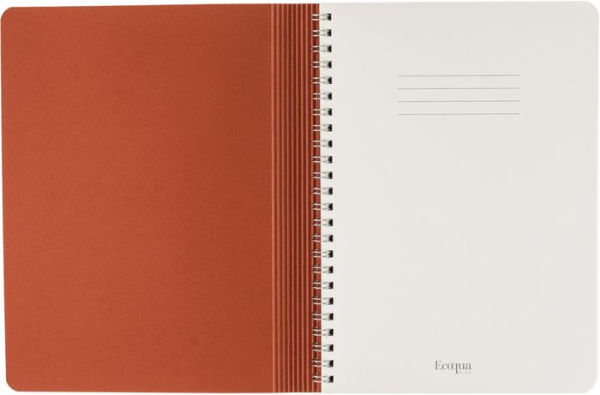 Ecoqua Plus Journal, A4, Hidden Spiral-Bound, Dotted, Red