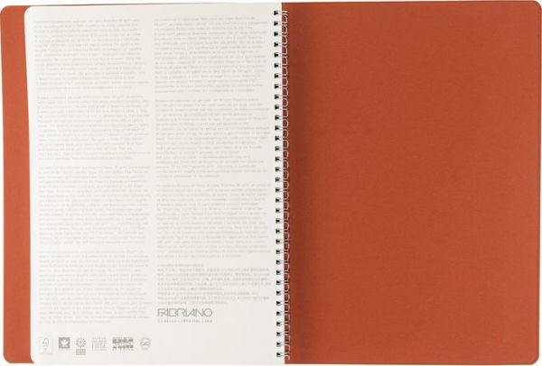 Ecoqua Plus Journal, A4, Hidden Spiral-Bound, Dotted, Red